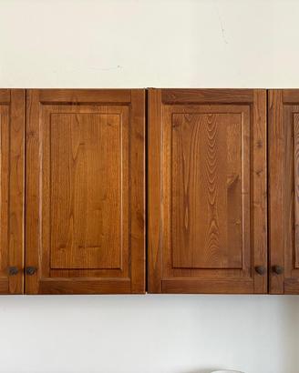 Pensili cucina in legno massello - set completo