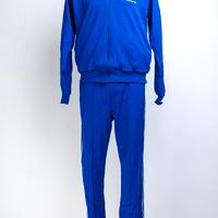 RARA tuta vintage ADIDAS da pista '70-80 L blu