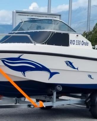 RIO ONDA 550 SEMICABINATO +MOTOR SUZUKI + CARRELLO
