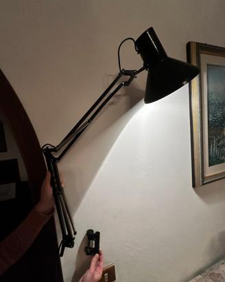 Lampada Emmedì tavolo scrivania con clip nera