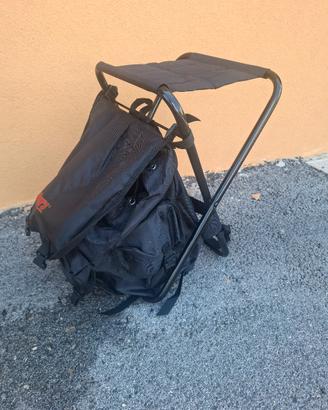 zaino con sgabello 
