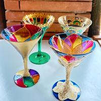 Calici vetro Murano assortiti