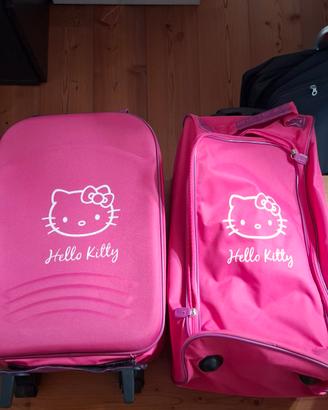 2 trolley bambina hello kitty