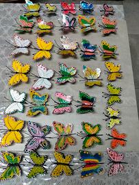 farfalle di ferro da attaccare al muro 