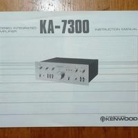 Manuale istruzioni Kenwood KA-7300 amplificatore