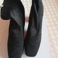 stivaletti in tessuto elasticizzato neri 