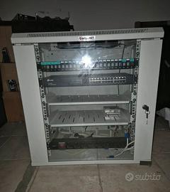 Armadio Rack 19” Intellinet completo di Switch Gig