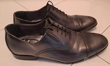 Scarpe Marconi Made In Italy Uomo 43 Grigio Metall