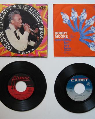 2 dischi 45 giri originali anni '60 genere R&B