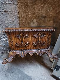 fioriera vintage in legno