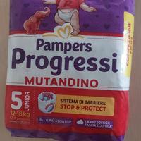 160 Pannolini pampers progressi mutandino tg5