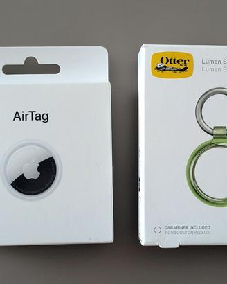 Apple AirTag + Custodia OtterBox Lumen (NUOVI, Mai