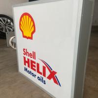 Insegna luminosa bifacciale Shell Helix