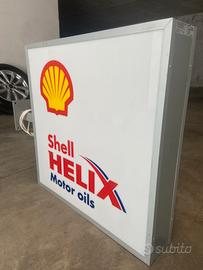 Insegna luminosa bifacciale Shell Helix