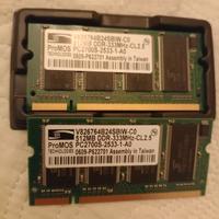 Memorie RAM da 512 200 PIN Mb PC 2700 per notebook