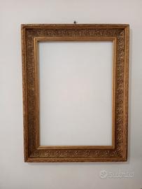 Cornice antica dorata restaurata fine 800