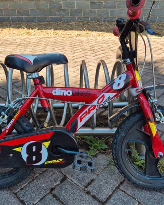 Dino Bike 123 rossa con rotelle
