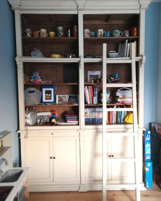 Libreria rustica con scala stile Dialma Brown