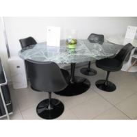 TAVOLO TULIP  SAARINEN OVALE IN MARMO VERDE ALPI