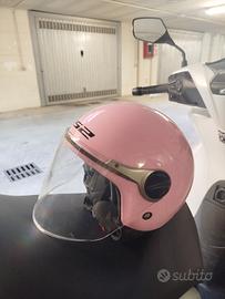 casco per moto rosa bambina dai 6 anni LS2