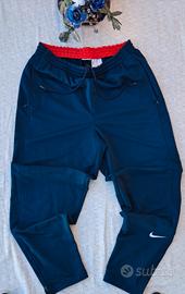 Pantalone Di Tuta -Vintage -Nike 90s-TG L-Blue!