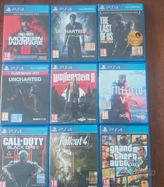 Giochi ps4. 110€ tutti e 9
