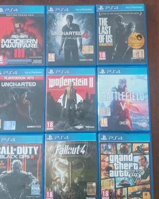 Giochi ps4. 110€ tutti e 9