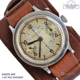 LOWENTHAL Chronograph Bicompax Monopusher 4T 1930s
