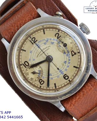 LOWENTHAL Chronograph Bicompax Monopusher 4T 1930s