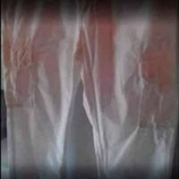 Pantalone bianco con tasche laterali TG 52