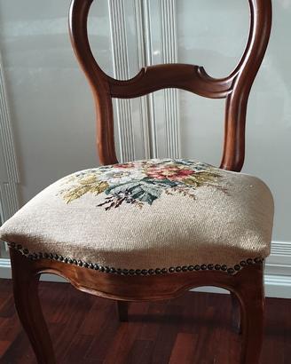 4 sedie in legno vintage anni 60