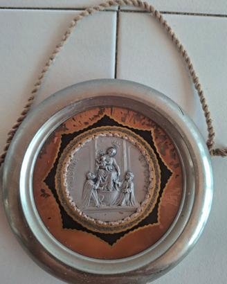 Medaglione devozionale vintage, Madonna di Pompei