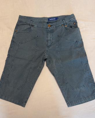 Bermuda Jeckerson Gessati Grigio Scuro Taglia 30