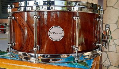 Rullante RV DRUMS Mogano Acero 14x6,5