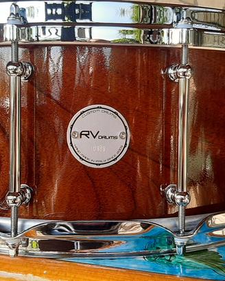Rullante RV DRUMS Mogano Acero 14x6,5