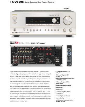 amplificatore AV ONKYO TX-DS696
