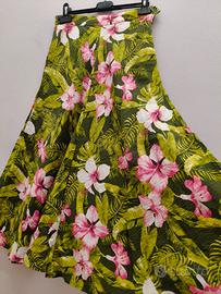 🌺 Gonna ampia fantasia floreale Tg. S 🌿