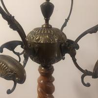 Attaccapanni originale anni ‘60 in ottone e legno