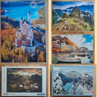 5 Puzzle Clementoni/Nathan Paesaggi 1000/1500/2000