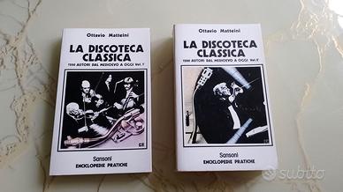 2 libri LA DISCOTECA CLASSICA vol 1 e 2 del 1972