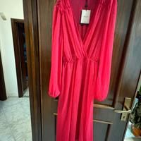 Vestito Twin set rosso trasparente in poliestere,