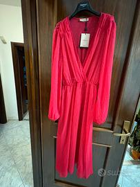 Vestito Twin set rosso trasparente in poliestere,
