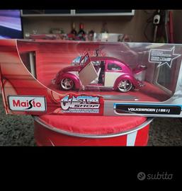 Modellino 1/18 maggiolino custom shop Maisto