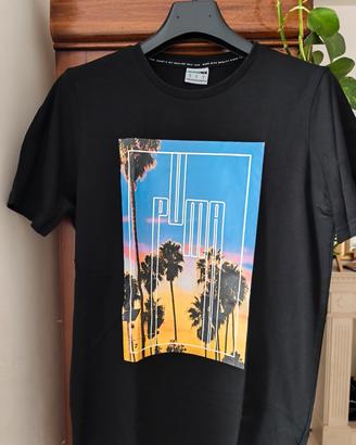 Maglietta Puma con stampa spiaggia Los Angeles 