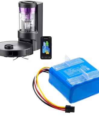batteria ricambio robot eureka nere 10s