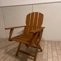 Sedie in legno pieghevoli da giardino