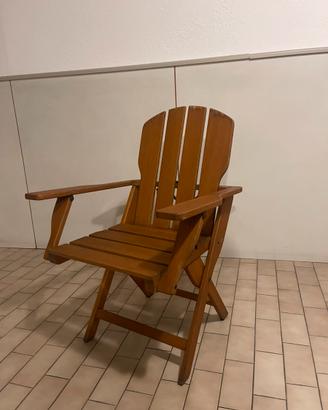 Sedie in legno pieghevoli da giardino