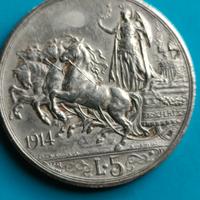 5 lire Argento del 1914
