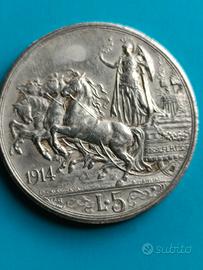 5 lire Argento del 1914