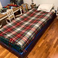 LETTO WOODLY PURO MAXI 200x90 BLU+Futon e 2Cuscini